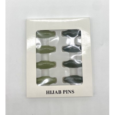 Mix Hijab Pins Green